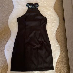 Embellished black dress